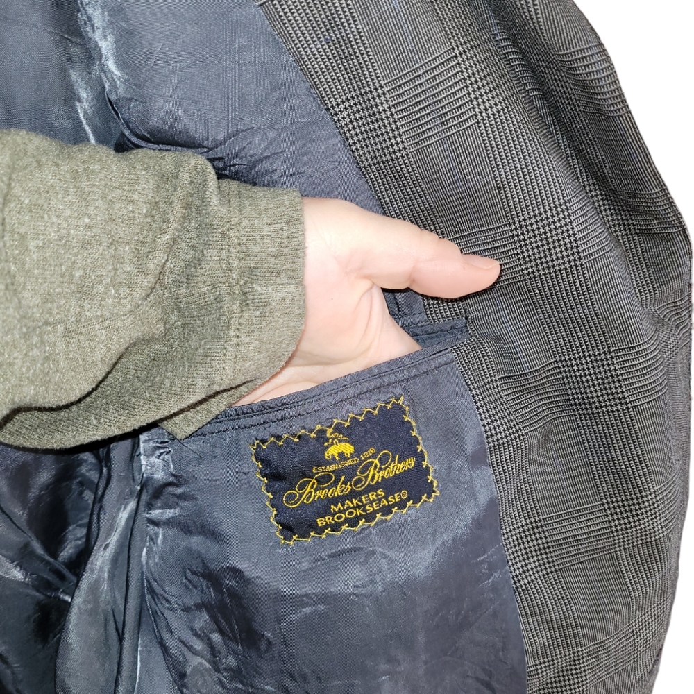 Vintage Brooks Brothers Makers Brooksease Union Made in USA Sport Blazer - Picture 9 of 12